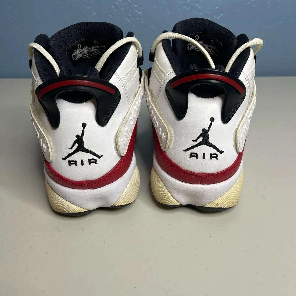 Nike Jordan 6 rings Red and White Air Jordan Sneakers men size 10.5 no box